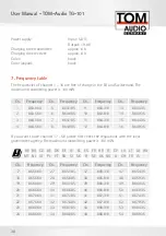 Preview for 38 page of TOM-Audio TG-101 eTour User Manual