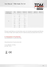 Preview for 41 page of TOM-Audio TG-101 eTour User Manual