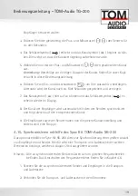 Preview for 19 page of TOM-Audio TG-200 eTour User Manual