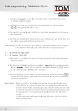 Preview for 20 page of TOM-Audio TG-200 eTour User Manual