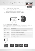 Preview for 25 page of TOM-Audio TG-200 eTour User Manual