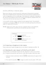 Preview for 42 page of TOM-Audio TG-200 eTour User Manual