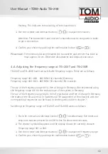 Preview for 43 page of TOM-Audio TG-200 eTour User Manual