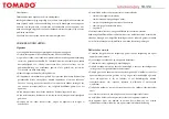 Предварительный просмотр 3 страницы tomado 1705.084 Instruction Manual