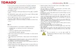 Предварительный просмотр 4 страницы tomado 1705.084 Instruction Manual