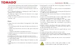 Предварительный просмотр 10 страницы tomado 1705.084 Instruction Manual