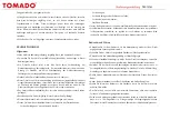 Предварительный просмотр 21 страницы tomado 1705.084 Instruction Manual