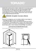 Предварительный просмотр 33 страницы tomado TCR1420S Instruction Manual