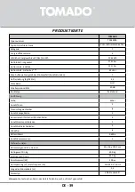 Предварительный просмотр 39 страницы tomado TCR1420S Instruction Manual