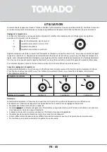 Предварительный просмотр 45 страницы tomado TCR1420S Instruction Manual