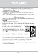 Предварительный просмотр 97 страницы tomado TCR1420S Instruction Manual