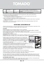 Preview for 17 page of tomado TCR1420W Instruction Manual