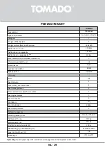 Preview for 19 page of tomado TCR1420W Instruction Manual