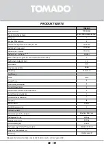 Preview for 39 page of tomado TCR1420W Instruction Manual