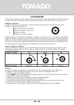 Preview for 45 page of tomado TCR1420W Instruction Manual