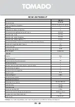 Preview for 49 page of tomado TCR1420W Instruction Manual