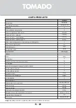 Preview for 89 page of tomado TCR1420W Instruction Manual