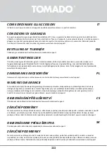 Preview for 111 page of tomado TCR1420W Instruction Manual