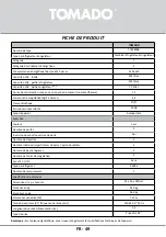 Предварительный просмотр 49 страницы tomado TCR1800B Instruction Manual