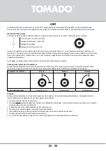 Предварительный просмотр 55 страницы tomado TCR1800B Instruction Manual