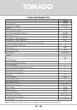 Предварительный просмотр 59 страницы tomado TCR1800B Instruction Manual