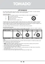 Предварительный просмотр 85 страницы tomado TCR1800B Instruction Manual