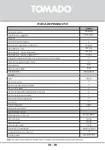 Preview for 59 page of tomado TCR1800W Instruction Manual