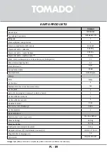 Preview for 89 page of tomado TCR1800W Instruction Manual