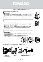 Preview for 11 page of tomado TDC8001W Instruction Manual