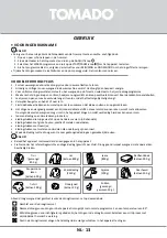 Preview for 13 page of tomado TDC8001W Instruction Manual