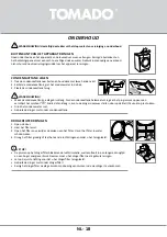 Preview for 18 page of tomado TDC8001W Instruction Manual