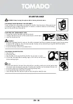 Preview for 36 page of tomado TDC8001W Instruction Manual