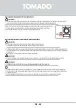 Preview for 49 page of tomado TDC8001W Instruction Manual