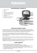 Preview for 37 page of tomado TDF2501W Instruction Manual