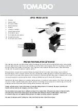 Предварительный просмотр 49 страницы tomado TDF3001S Instruction Manual