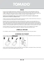 Preview for 29 page of tomado TDF5001B Instruction Manual