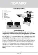 Preview for 14 page of tomado TDF6001S Instruction Manual