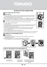 Предварительный просмотр 11 страницы tomado TDH8001W Instruction Manual