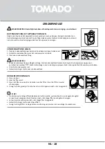 Предварительный просмотр 18 страницы tomado TDH8001W Instruction Manual