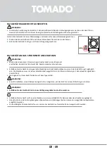 Предварительный просмотр 49 страницы tomado TDH8001W Instruction Manual