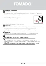 Предварительный просмотр 68 страницы tomado TDH8001W Instruction Manual