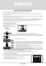 Preview for 18 page of tomado TDW5501B Instruction Manual