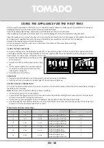 Preview for 30 page of tomado TDW5501B Instruction Manual