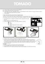 Preview for 31 page of tomado TDW5501B Instruction Manual