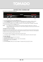 Preview for 34 page of tomado TDW5501B Instruction Manual