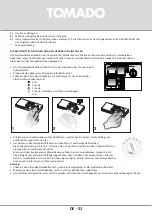 Preview for 51 page of tomado TDW5501B Instruction Manual