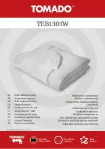 Предварительный просмотр 1 страницы tomado TEB1301W Instruction Manual