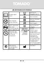 Предварительный просмотр 22 страницы tomado TEB1301W Instruction Manual