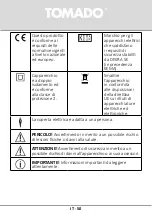 Предварительный просмотр 50 страницы tomado TEB1301W Instruction Manual