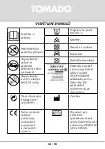 Предварительный просмотр 76 страницы tomado TEB1301W Instruction Manual